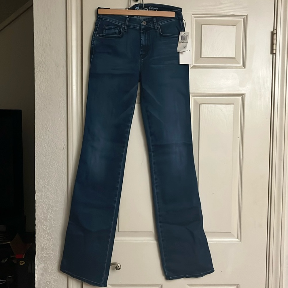 7 for all mankind. Kimmie bootcut blue jeans in Size 27